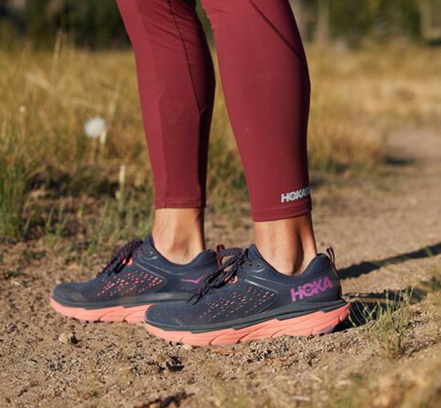 Trail Shoes Womens - Hoka One One Challenger ATR 6 - Navy - DLQUYOB-74